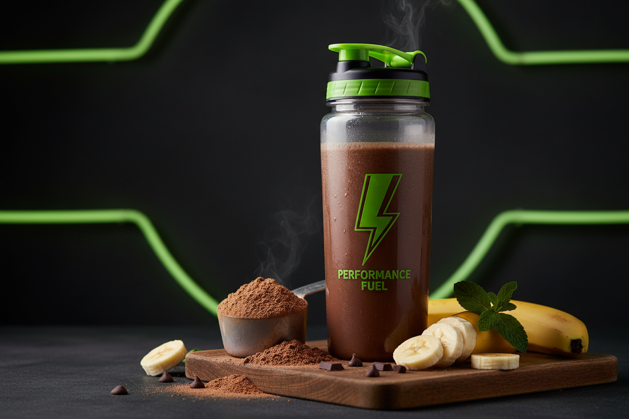 Batido Proteico de Chocolate y Plátano — Snack Post-Entreno