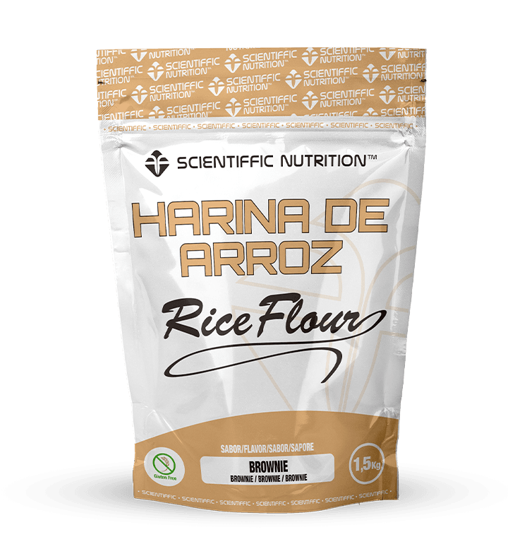 Scientiffic Nutrition Harina Pregelatinizada de Arroz 1,5kg Brownie