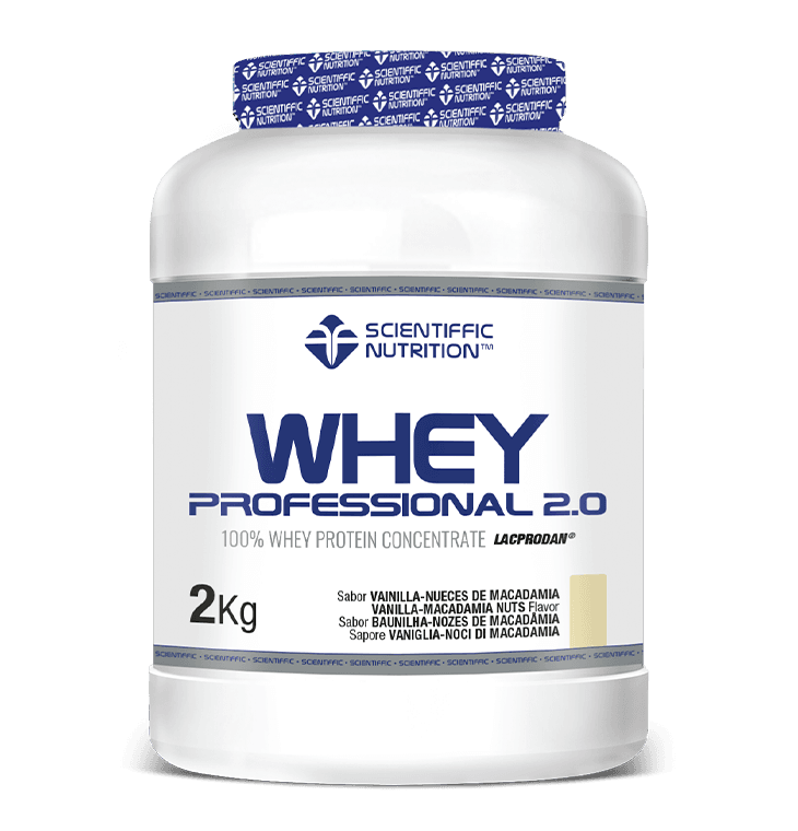 Scientiffic Nutrition Whey Professional 2.0 Lacprodan® Digezyme® 2Kg Vainilla Nueces Macadamia