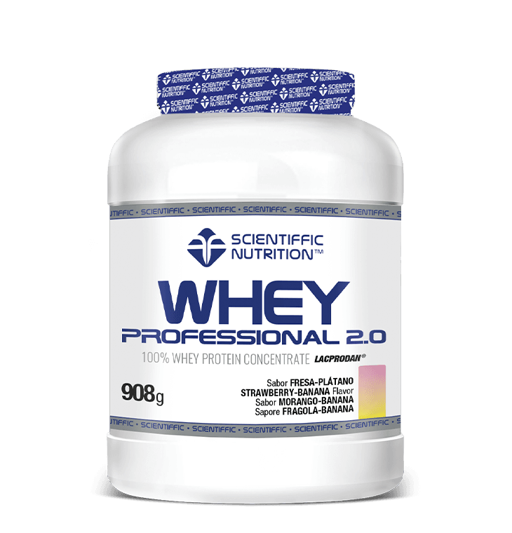 Scientiffic Nutrition Whey Professional 2.0 Lacprodan® Digezyme® 908g Fresa Plátano