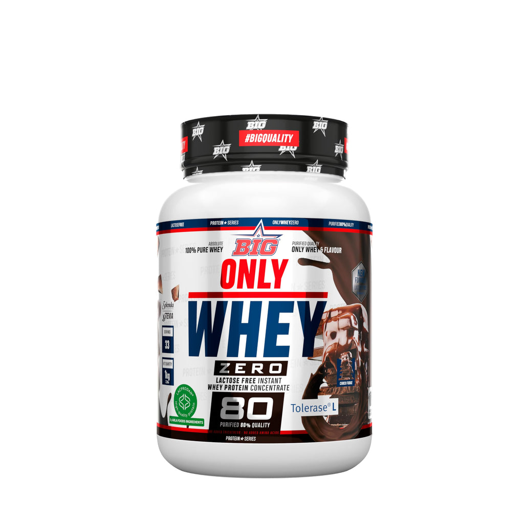 BIG - Proteinas Whey - Proteina en Polvo para Desarrollo de Masa Muscular y Recuperación - Materia Prima Premium - Whey Protein Sin Lactosa, Sin Azúcar, Sin Grumos (2Kg, Cacaolat)