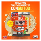 BIG - Proteinas Whey - Proteina en Polvo para Desarrollo de Masa Muscular y Recuperación - Materia Prima Premium - Whey Protein Sin Lactosa, Sin Azúcar, Sin Grumos (2Kg, Cacaolat)