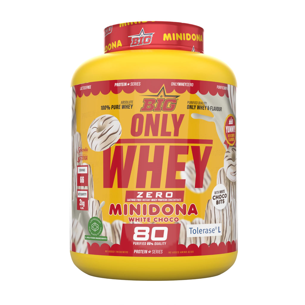 BIG - Proteinas Whey - Proteina en Polvo para Desarrollo de Masa Muscular y Recuperación - Materia Prima Premium - Whey Protein Sin Lactosa, Sin Azúcar, Sin Grumos (2Kg, Cacaolat)