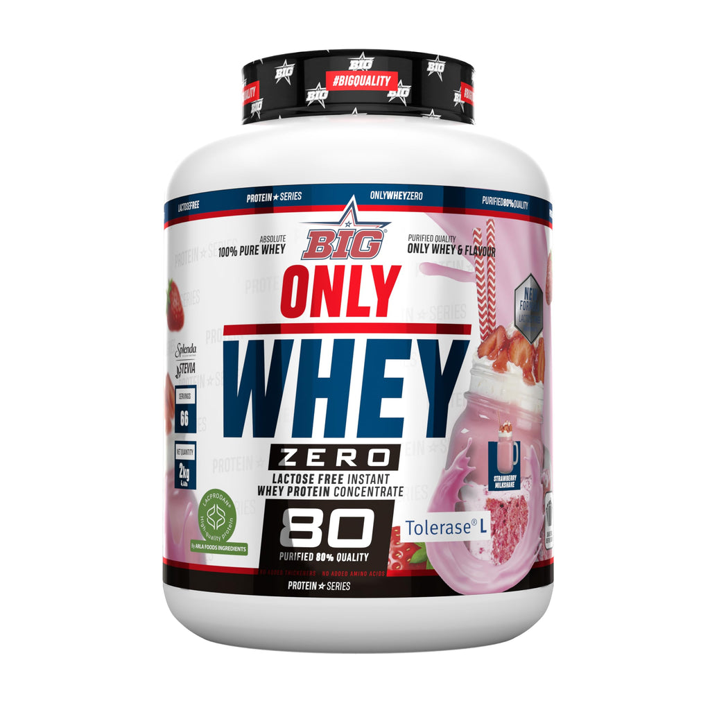 BIG - Proteinas Whey - Proteina en Polvo para Desarrollo de Masa Muscular y Recuperación - Materia Prima Premium - Whey Protein Sin Lactosa, Sin Azúcar, Sin Grumos (2Kg, Cacaolat)