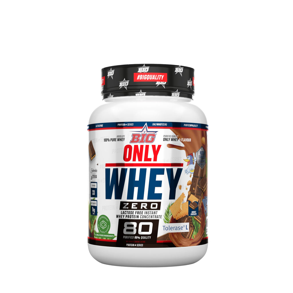 BIG - Proteinas Whey - Proteina en Polvo para Desarrollo de Masa Muscular y Recuperación - Materia Prima Premium - Whey Protein Sin Lactosa, Sin Azúcar, Sin Grumos (2Kg, Cacaolat)