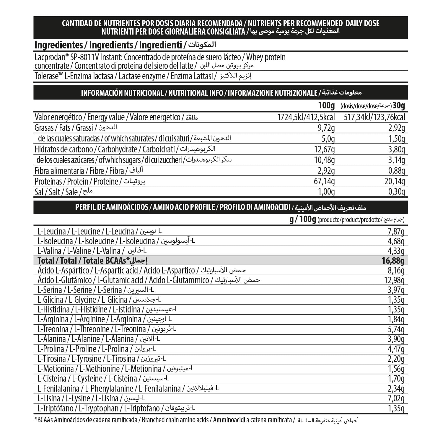 BIG - Proteinas Whey - Proteina en Polvo para Desarrollo de Masa Muscular y Recuperación - Materia Prima Premium - Whey Protein Sin Lactosa, Sin Azúcar, Sin Grumos (2Kg, Cacaolat)