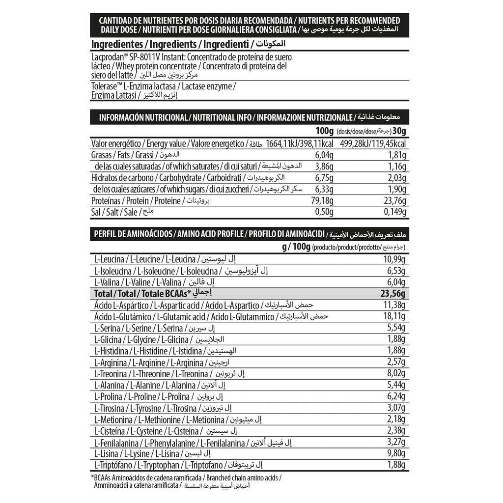 BIG - Proteinas Whey - Proteina en Polvo para Desarrollo de Masa Muscular y Recuperación - Materia Prima Premium - Whey Protein Sin Lactosa, Sin Azúcar, Sin Grumos (2Kg, Cacaolat)