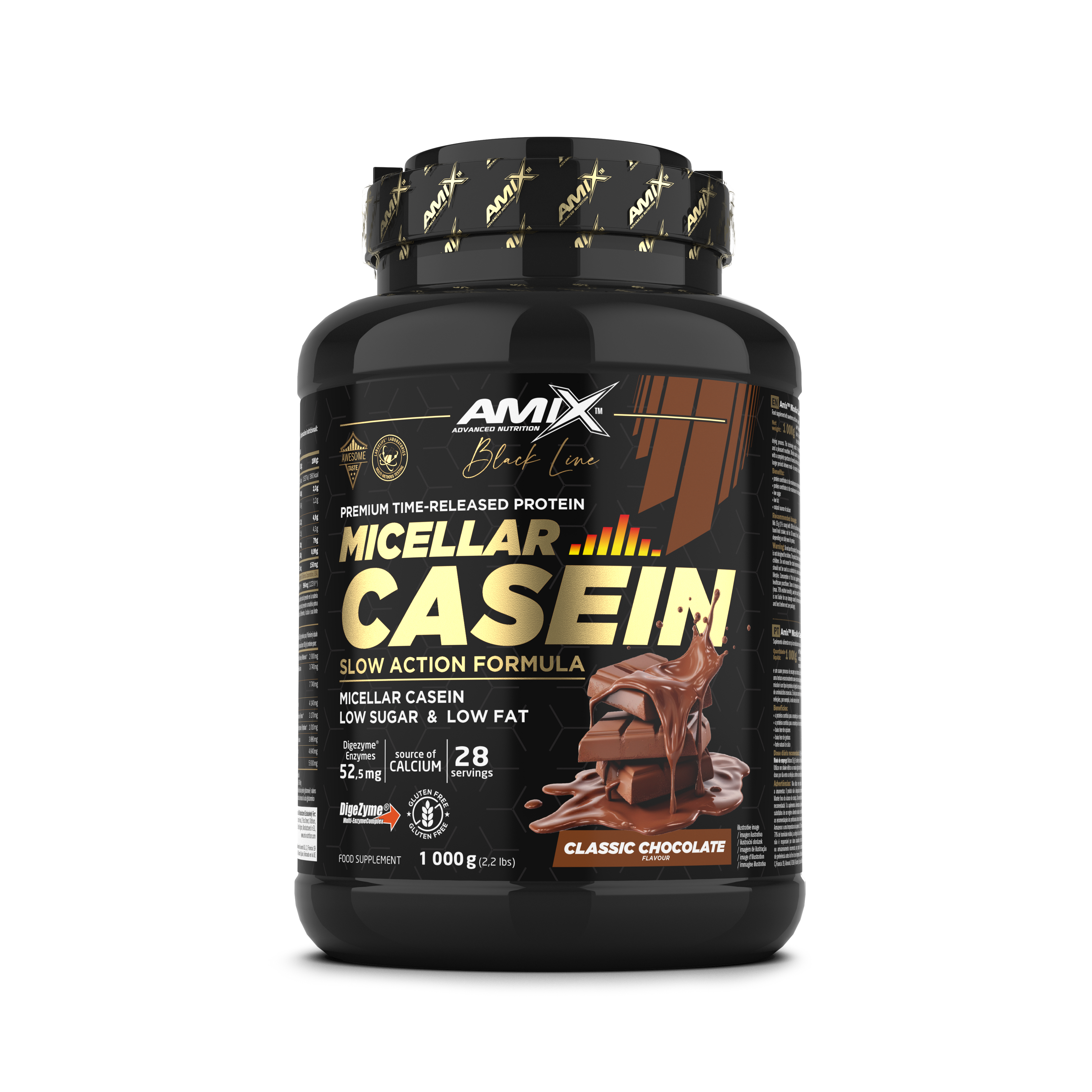 BLACK MICELLAR CASEIN 1 KG Chocolate blanco