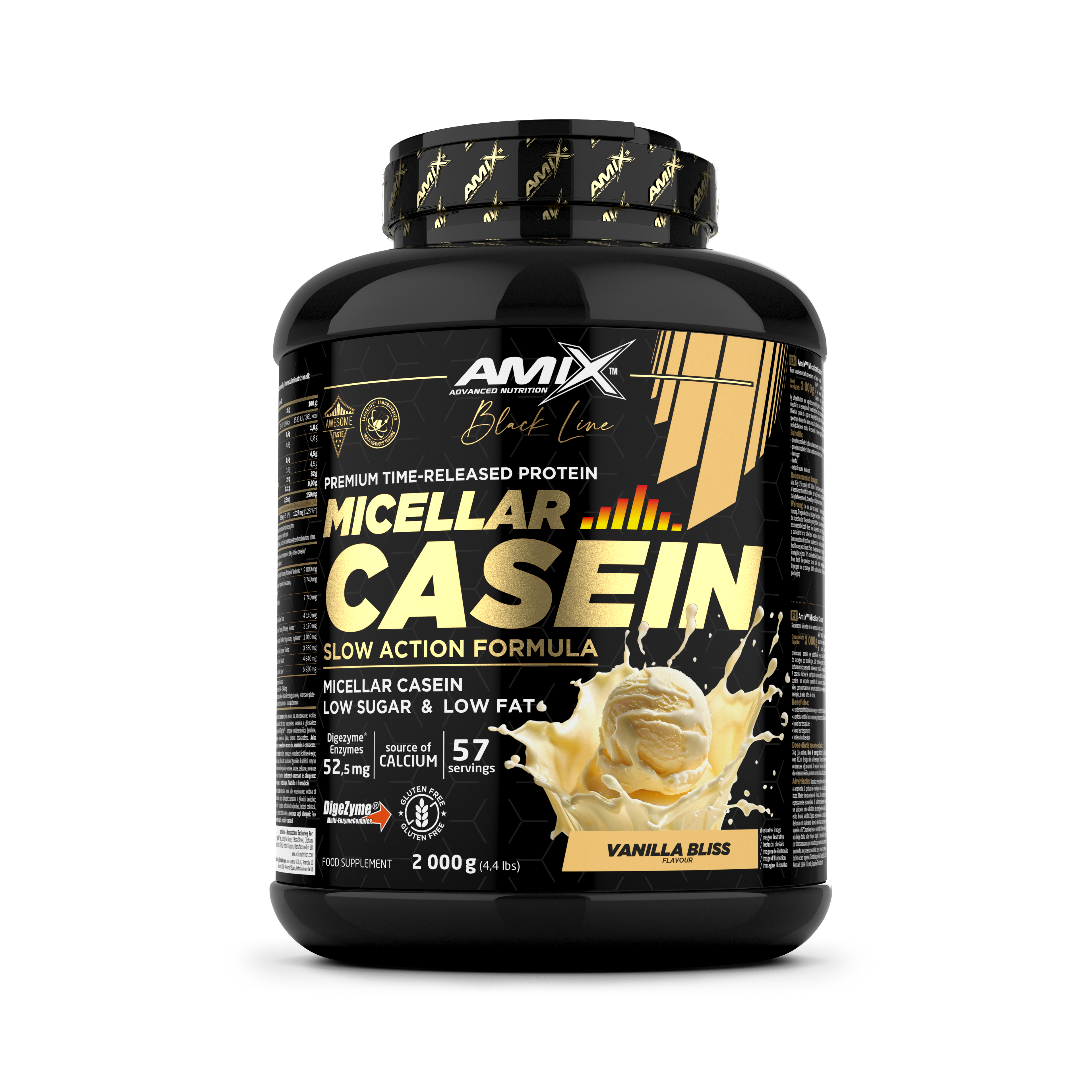 BLACK MICELLAR CASEIN 2 KG Vainilla