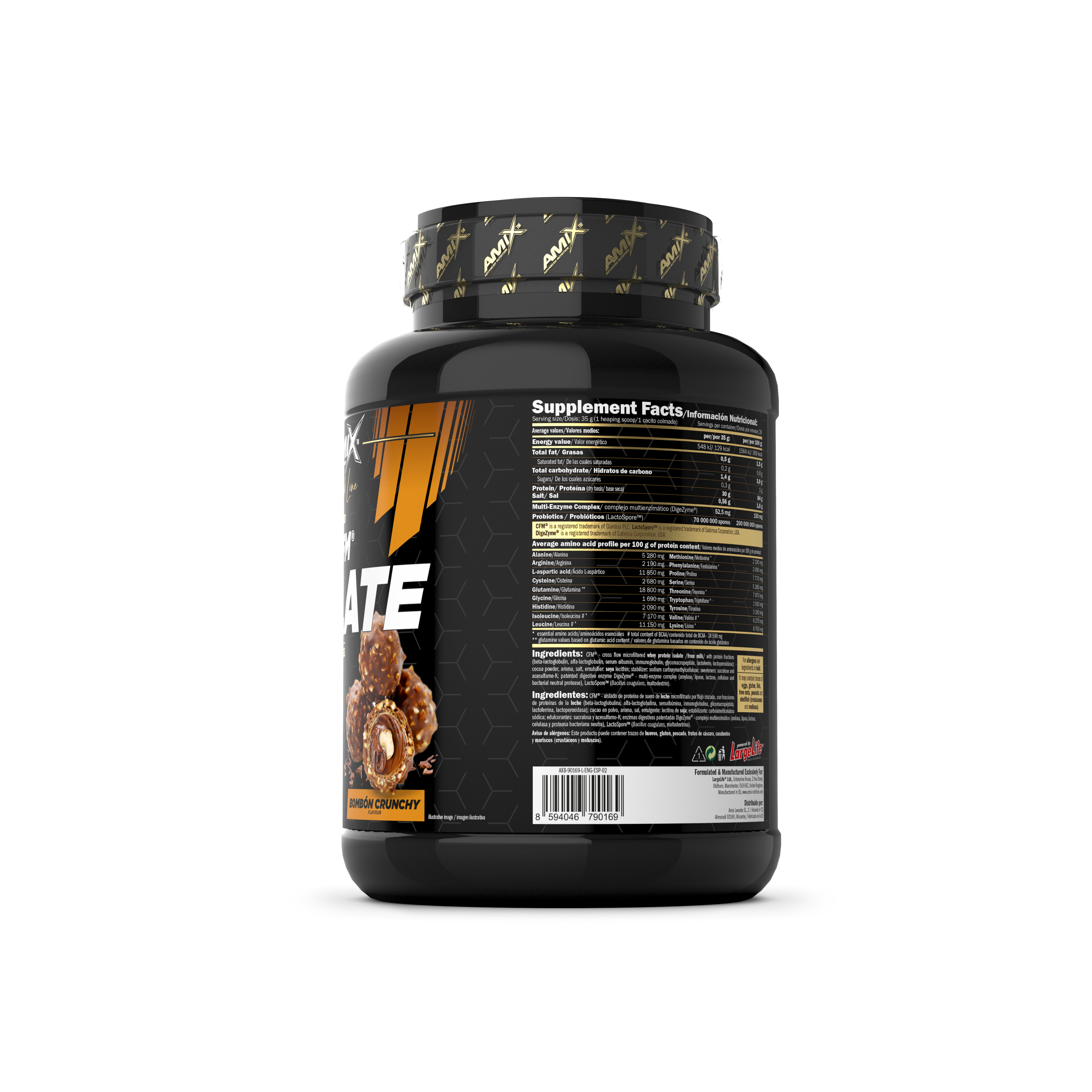 BLACK CFM ISOLATE 1 KG CafÃ© helado