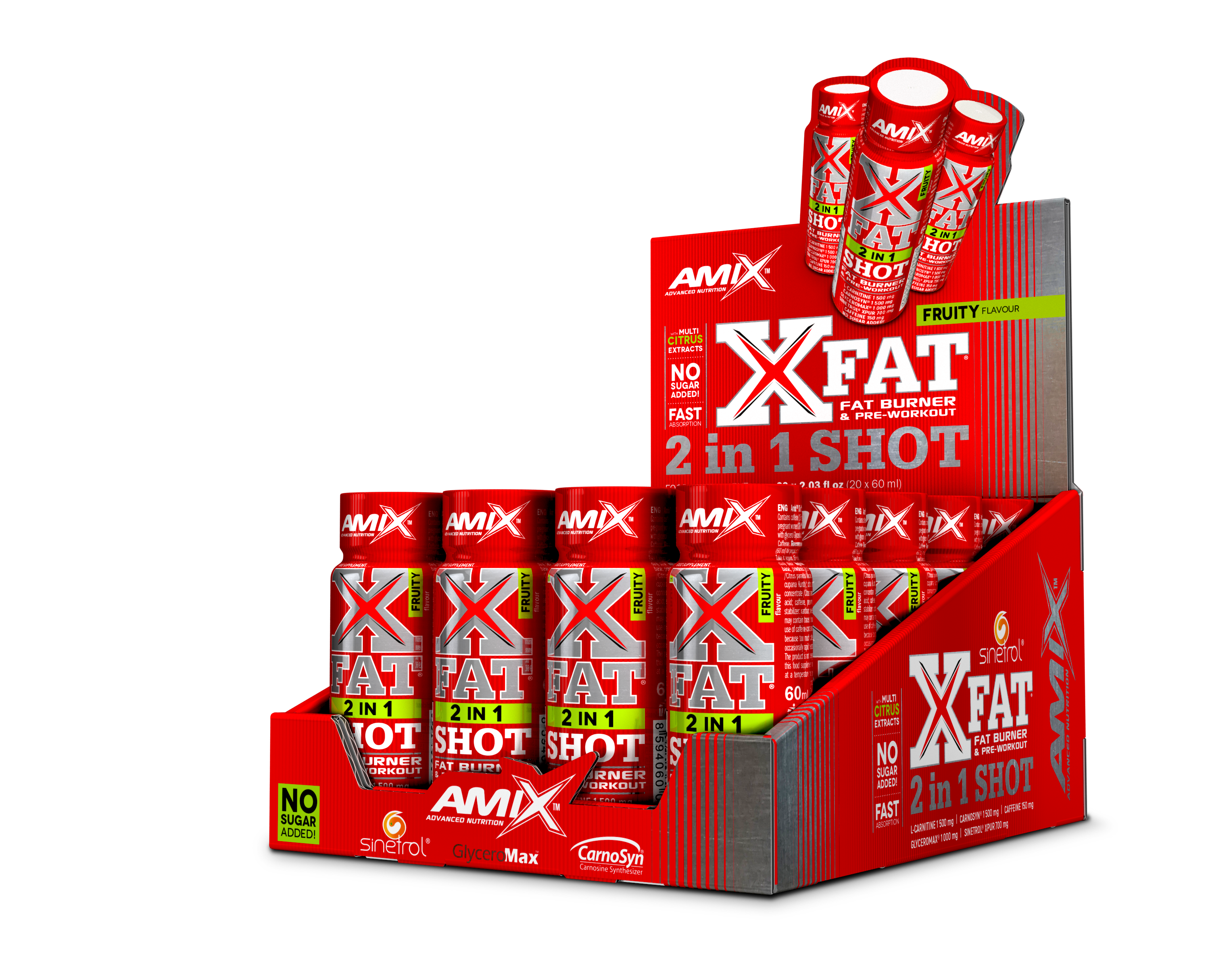 X-FAT 2 IN 1 SHOT 20*60 ML Fruity