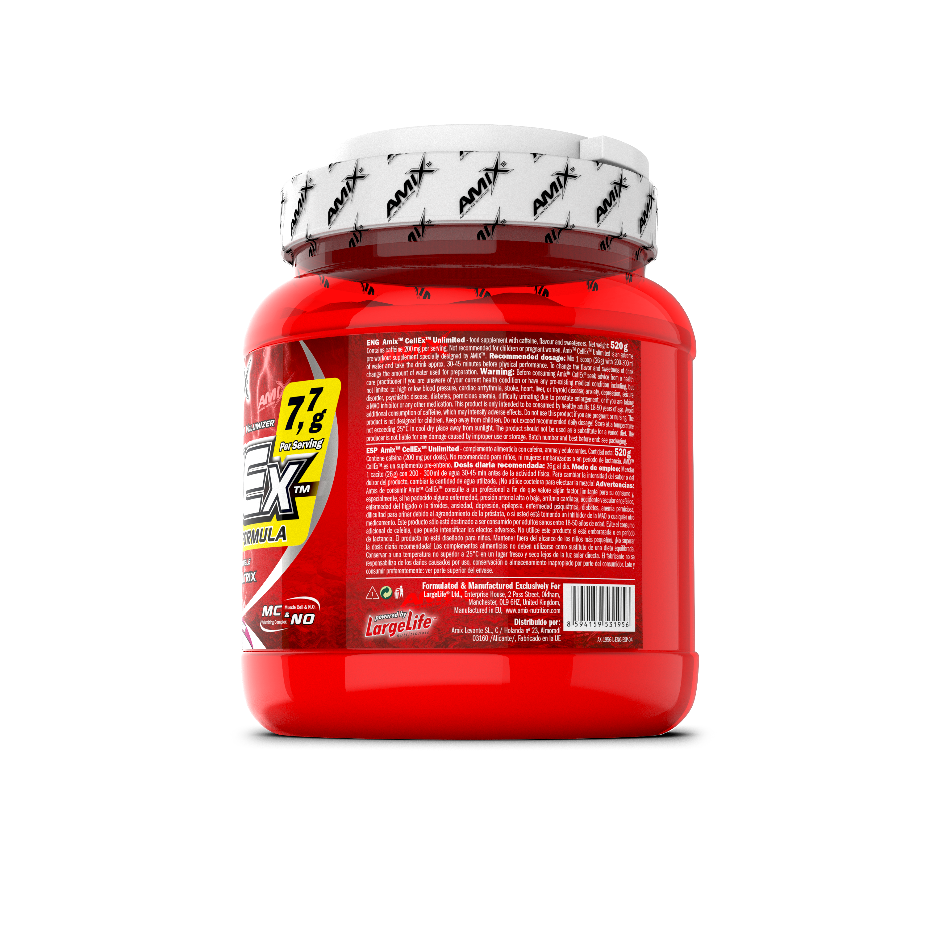 CELLEX UNLIMITED POWDER 520 GR