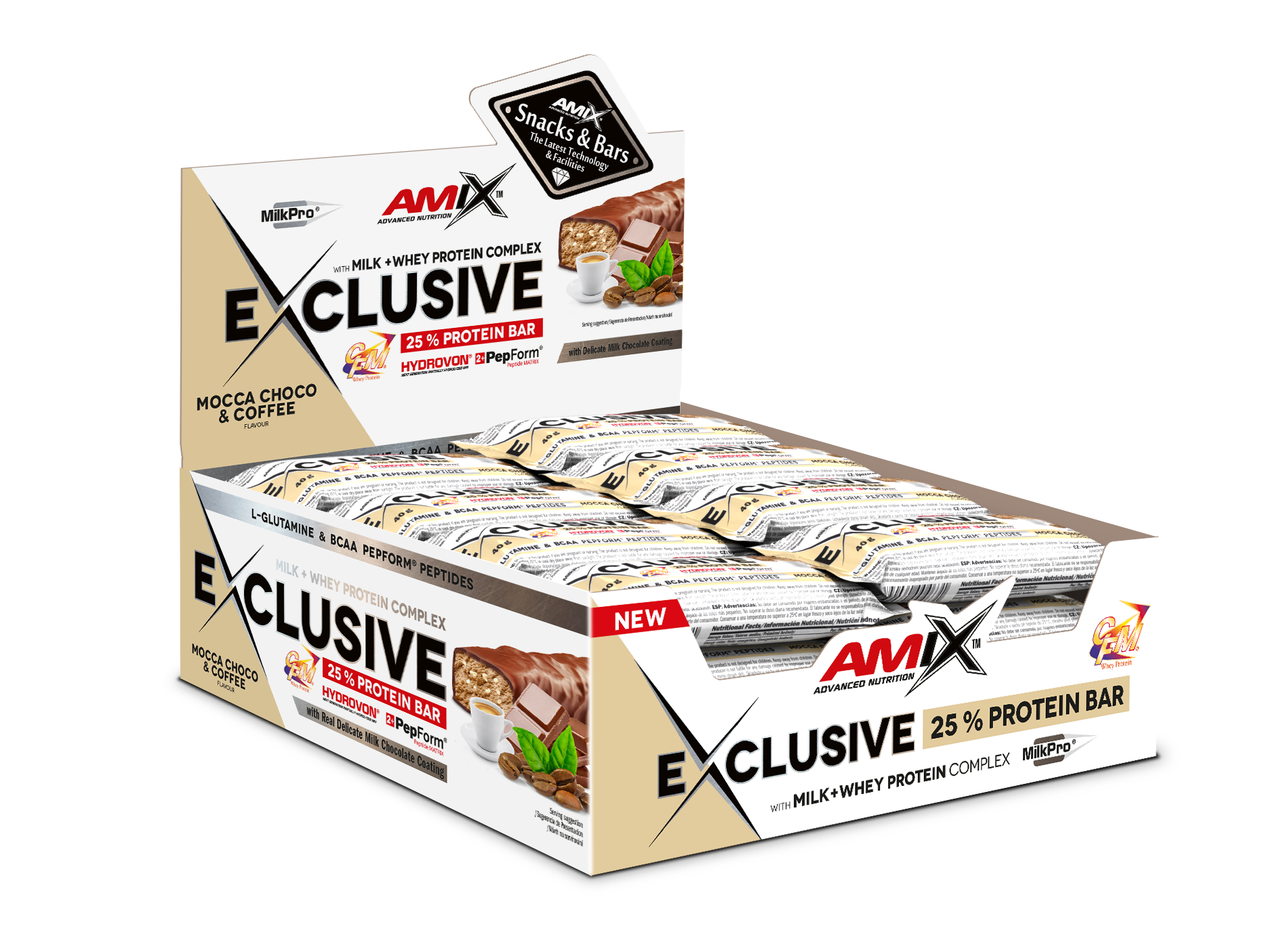 EXCLUSIVE PROTEIN BAR 24*40 GR Doble-chocolate