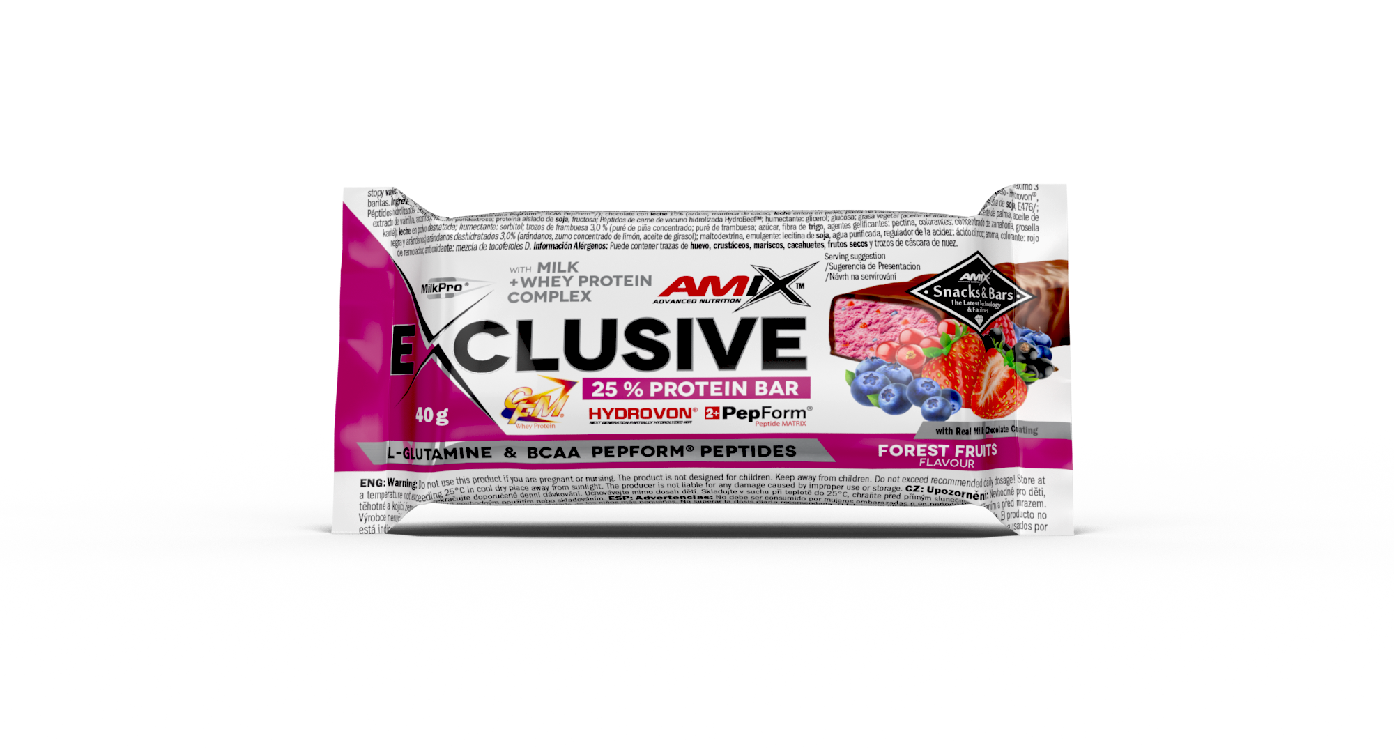 EXCLUSIVE PROTEIN BAR 24*40 GR Doble-chocolate