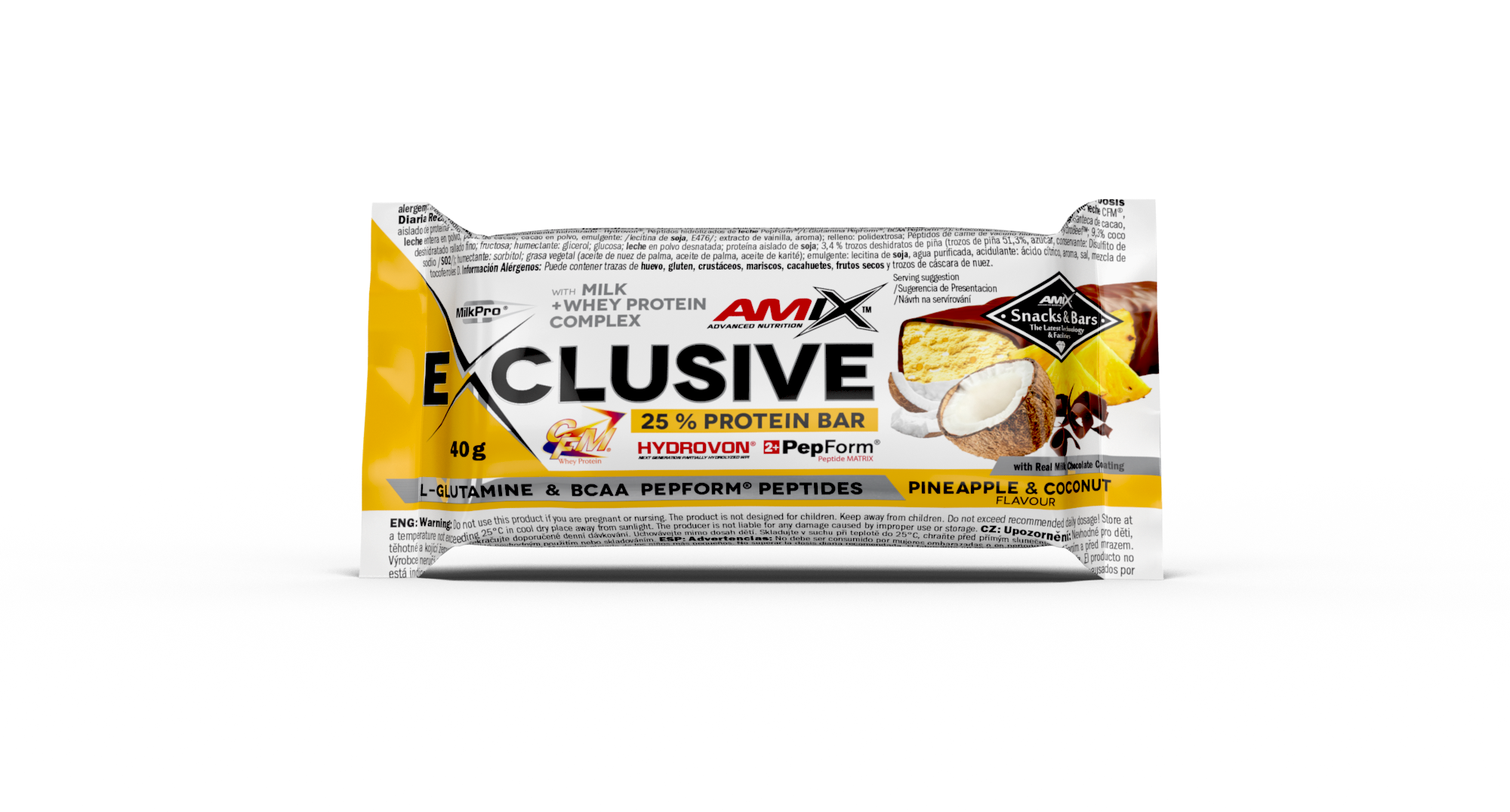 EXCLUSIVE PROTEIN BAR 24*40 GR Doble-chocolate