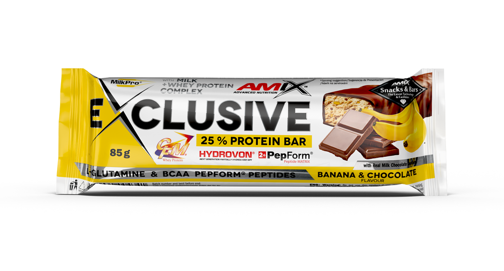 EXCLUSIVE PROTEIN BAR 12*85 GR Platano-chocolate