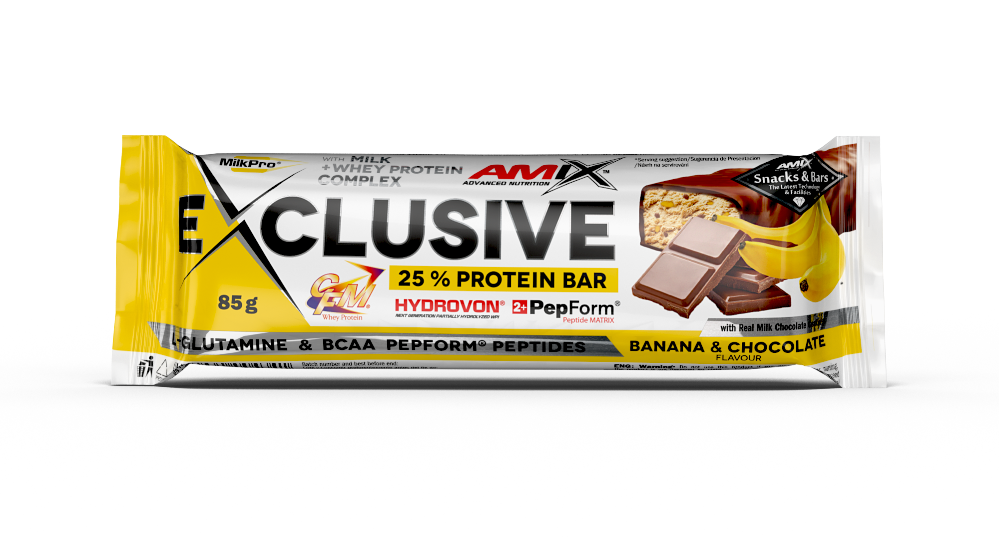 EXCLUSIVE PROTEIN BAR 12*85 GR Platano-chocolate