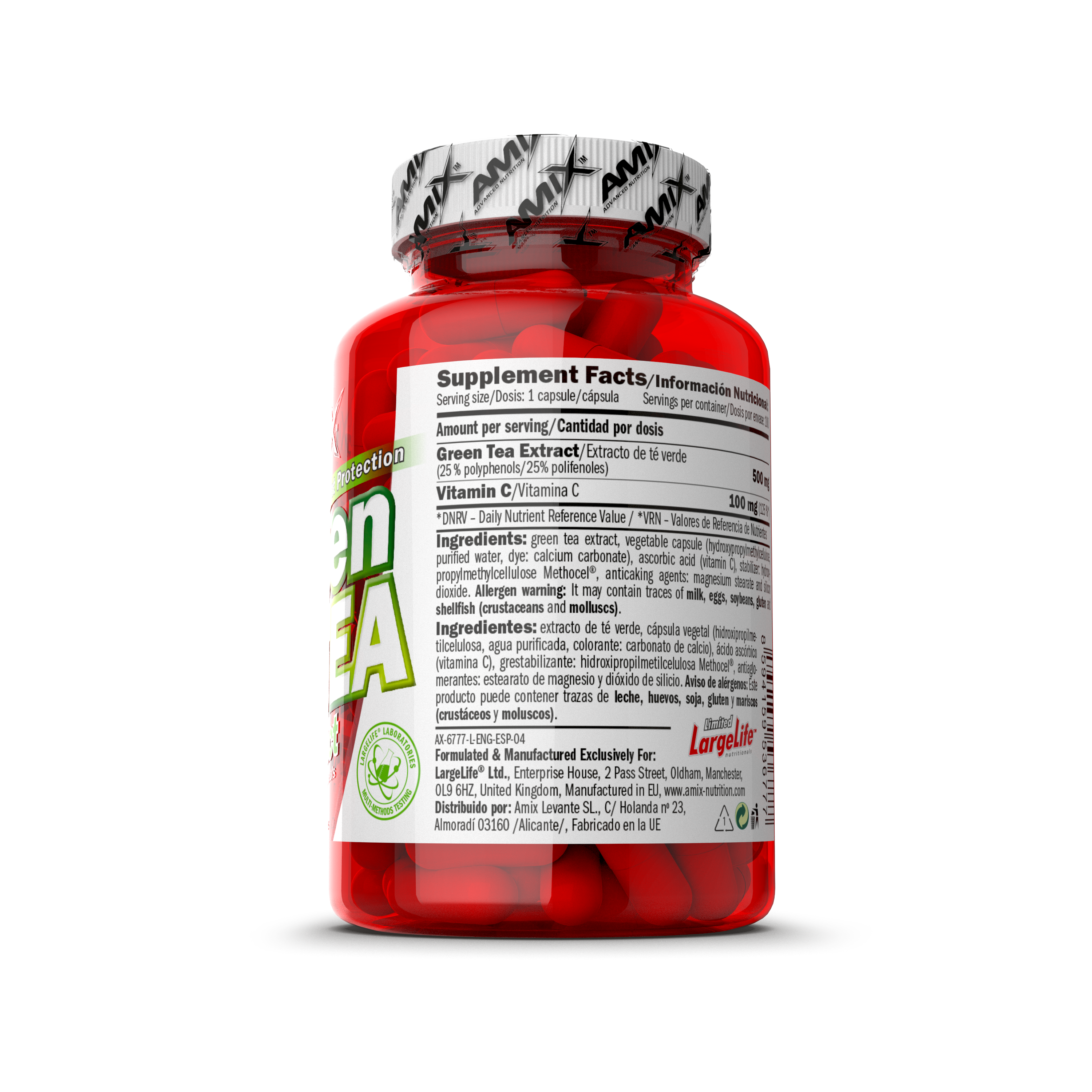 GREEN TEA EXTRACT WITH VITAMIN C 100 CAPS