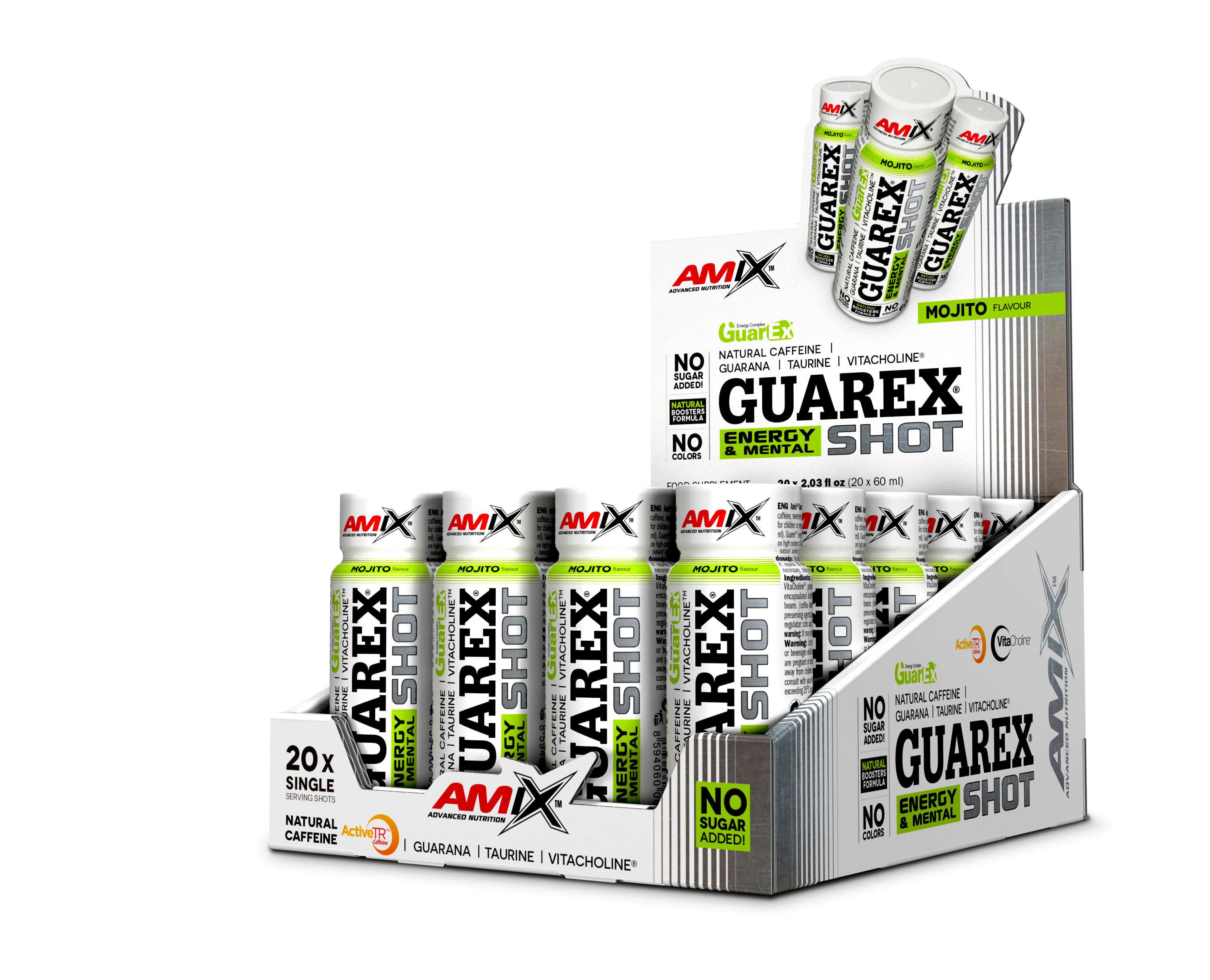 GUAREX ENERGY & MENTAL SHOT 20*60 ML Mojito