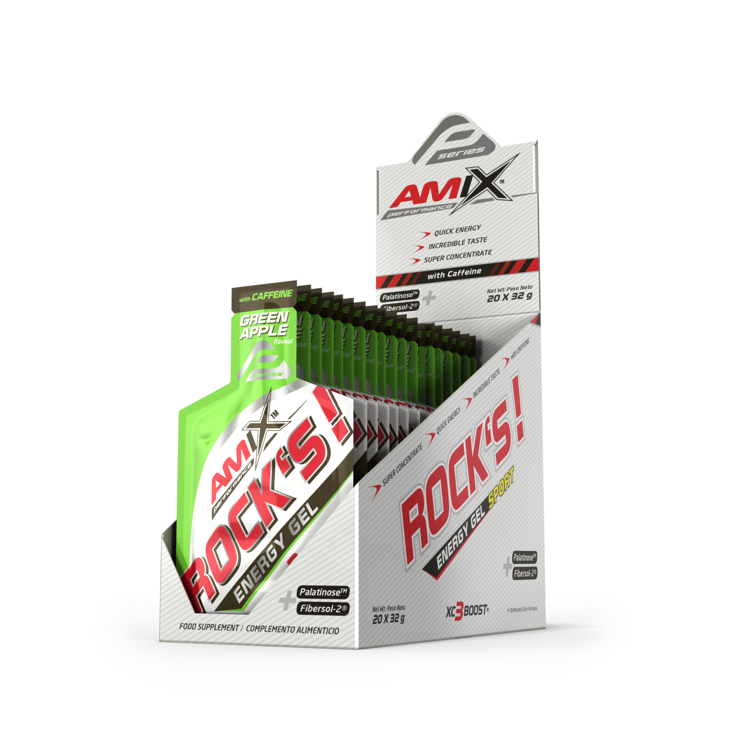 ROCKÂ´S GEL CON CAFEINA Cola 20*32 gr