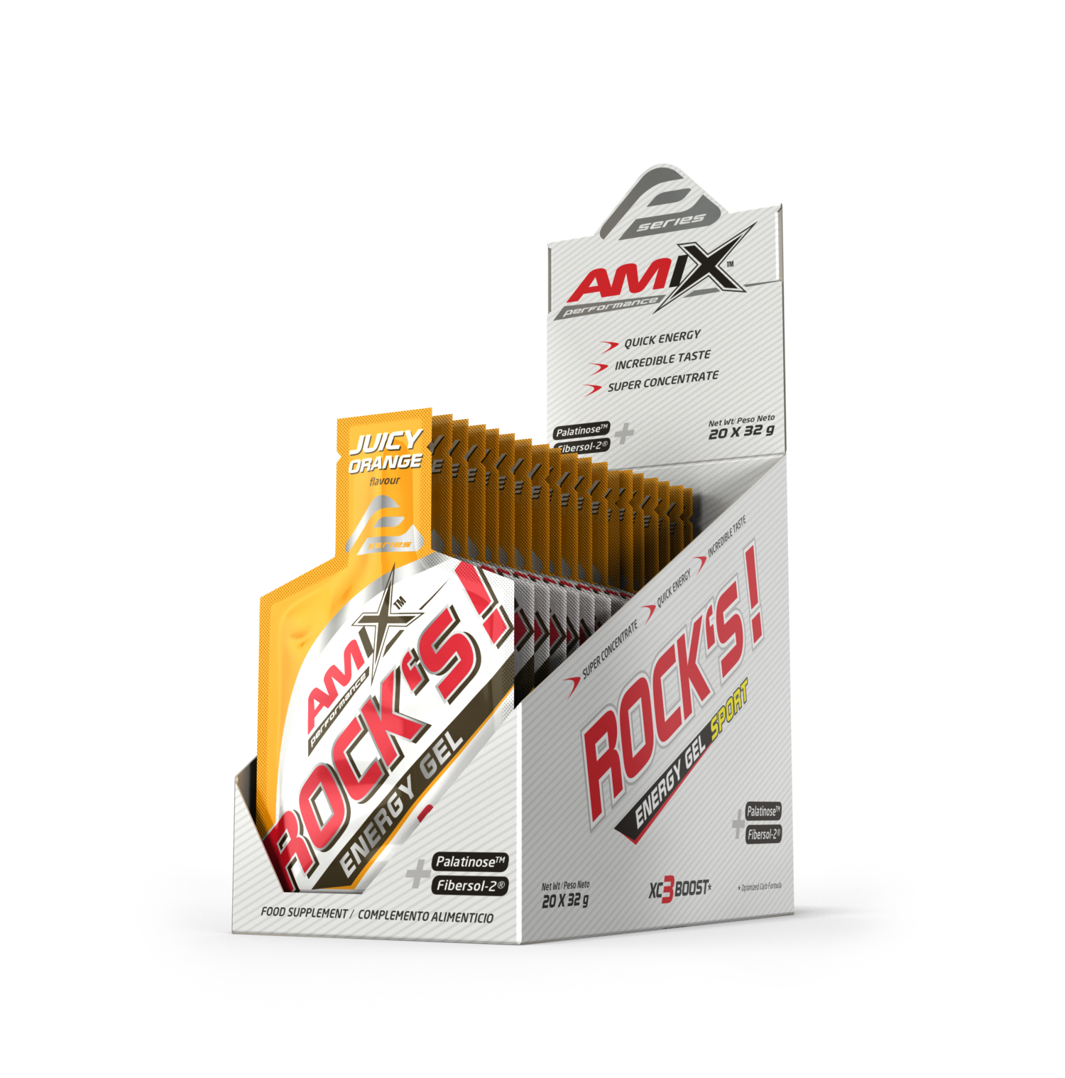 ROCKÂ´S GEL CON CAFEINA Cola 20*32 gr