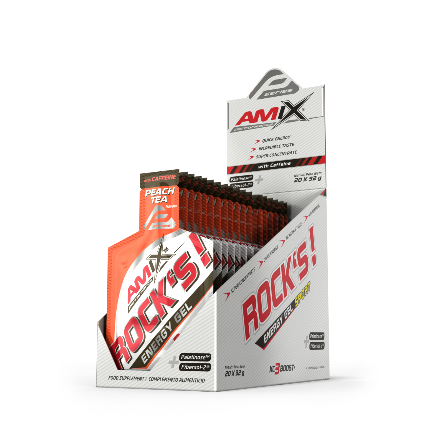 ROCKÂ´S GEL CON CAFEINA Cola 20*32 gr