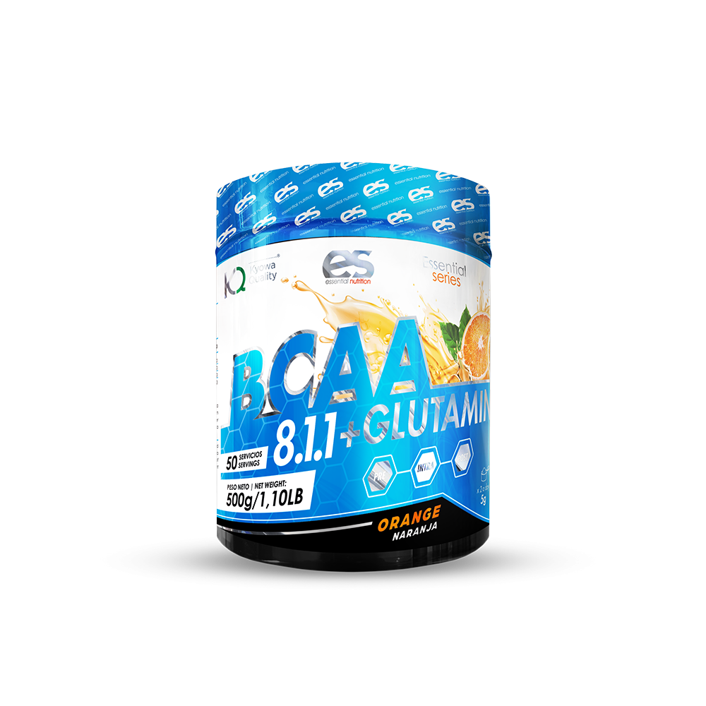 BCAA + GLUTAMINA 8.1.1 - Naranja, 500g