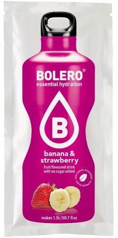 BOLERO FRESA PLATANO -BANANA STRAWBERRY 9g CAJA 12
