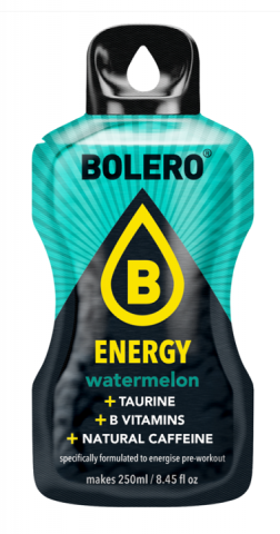 Bolero Energy Watermelon 7 g - 250 ml Caja 6 - Bolero