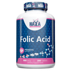 Ácido Fólico 800 mcg 250 Tabs - Haya Labs
