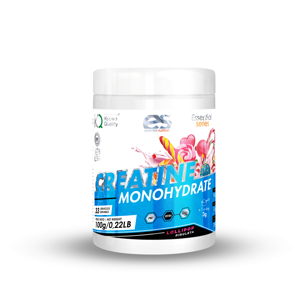 CREATINA MONOHIDRATO ESSENTIAL NUTRITION - 100g, Lollipop