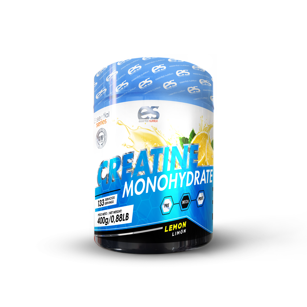 CREATINA MONOHIDRATO ESSENTIAL NUTRITION - 400g, Limón