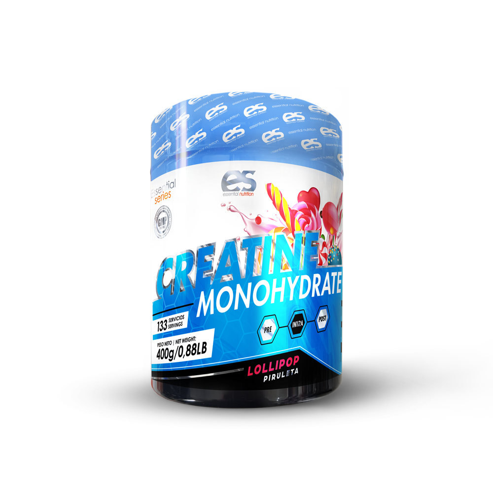 CREATINA MONOHIDRATO ESSENTIAL NUTRITION - 400g, Lollipop