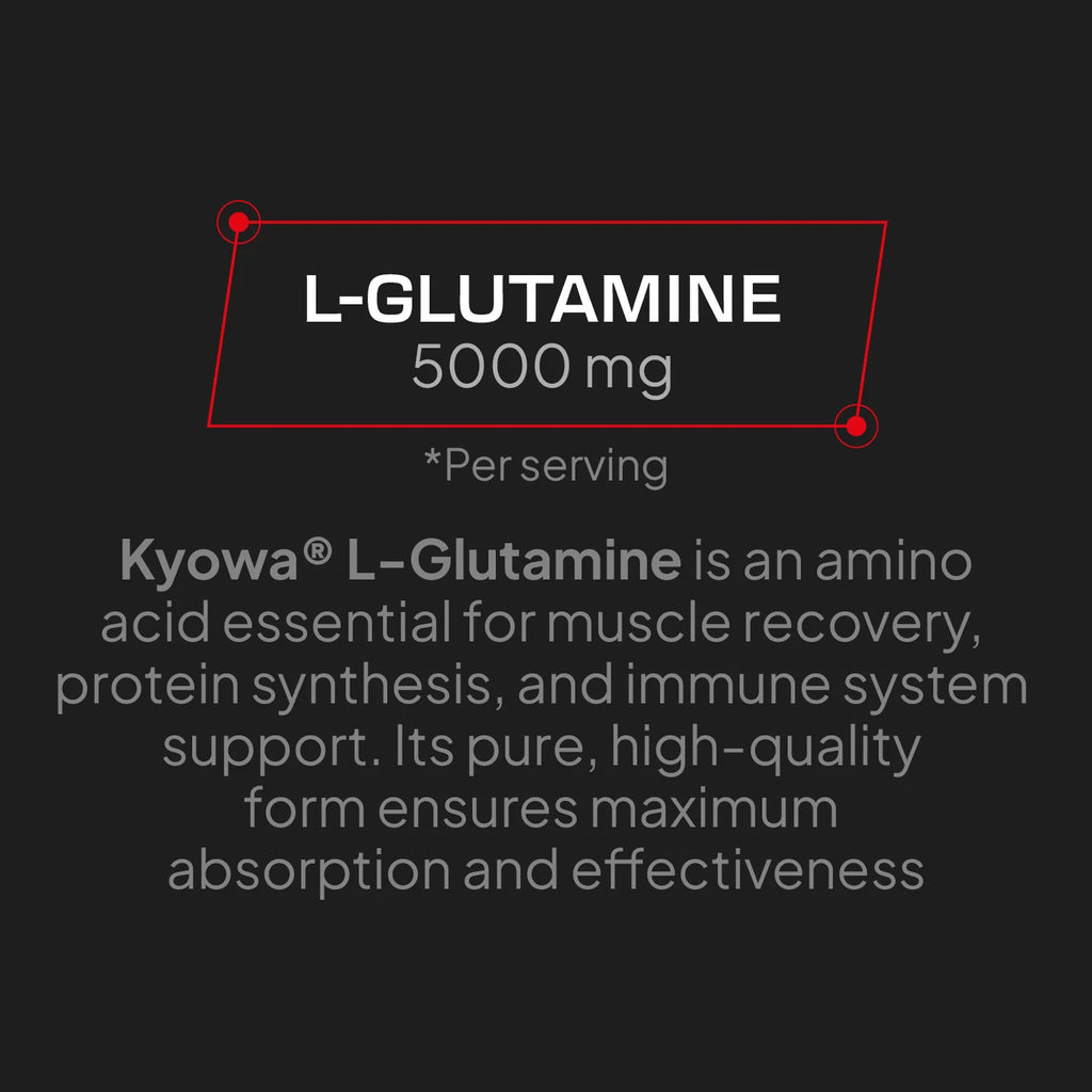 AMINOACIDS - L-GLUTAMINE Kyowa® - Cherry 300gr  REBRANDING!!!