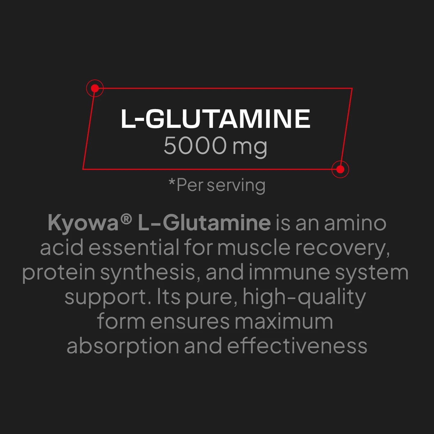 AMINOACIDS - L-GLUTAMINE Kyowa® - Cherry 300gr  REBRANDING!!!