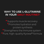 AMINOACIDS - L-GLUTAMINE Kyowa® - Cherry 300gr  REBRANDING!!!
