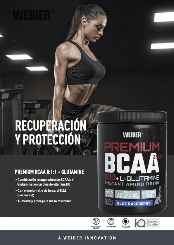 Weider BCAA 8:1:1+GLUTAMINA 500G