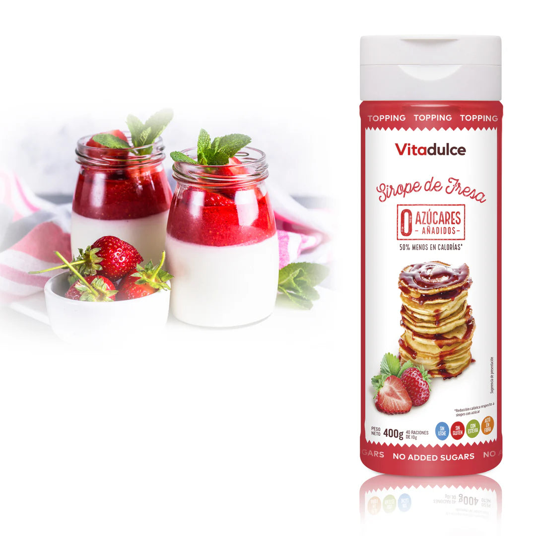 SIROPE DE FRESA 400 GR VITADULCE