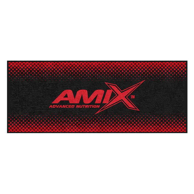 TOALLA AMIX NEGRO-ROJO