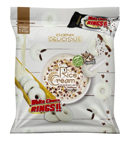 IOGENIX CREMA DE ARROZ 1 KG WHITE CHOCO RINGS