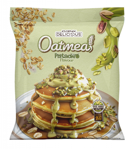 IOGENIX HARINA DE AVENA 1 KG PISTACHO
