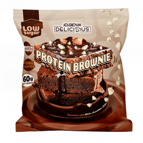 IOGENIX PROTEIN BROWNIE CHOCOLATE AND WHITE CHIPS