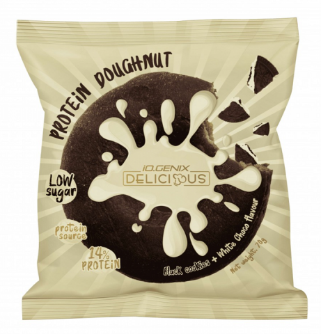 IOGENIX PROTEIN DOUGHNUT BLACK COOKIES WHITE CHOC