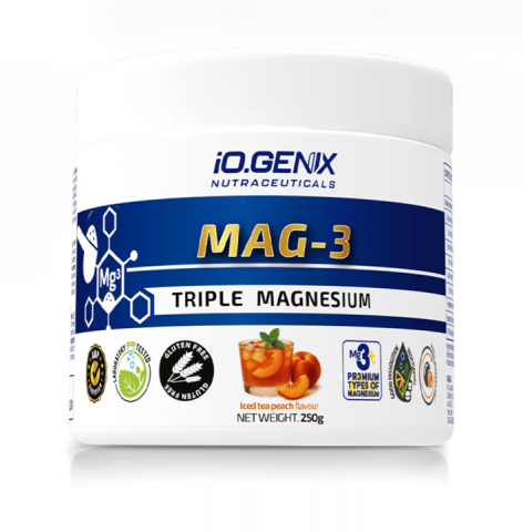 IOGENIX MAG-3 TRIPLE MAGNESIUM 250G. PEACH
