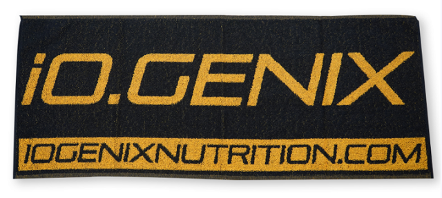 IOGENIX TOALLA NEGRA Y AMARILLA