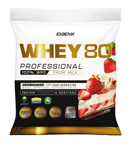 IOGENIX WHEY 80 500 GR FRESA NATA
