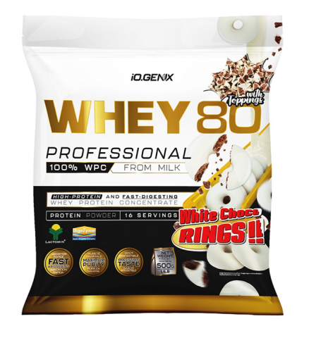 IOGENIX WHEY 80 500 GR WHITE CHOCO RINGS