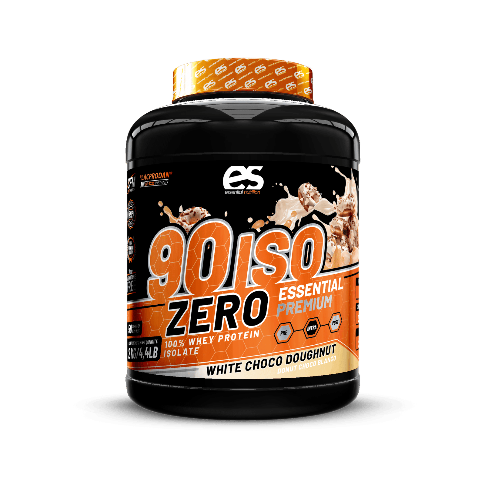 ISO ZERO 90 ESSENTIAL Lacprodan® - Donut Choco Blanco, 2kg