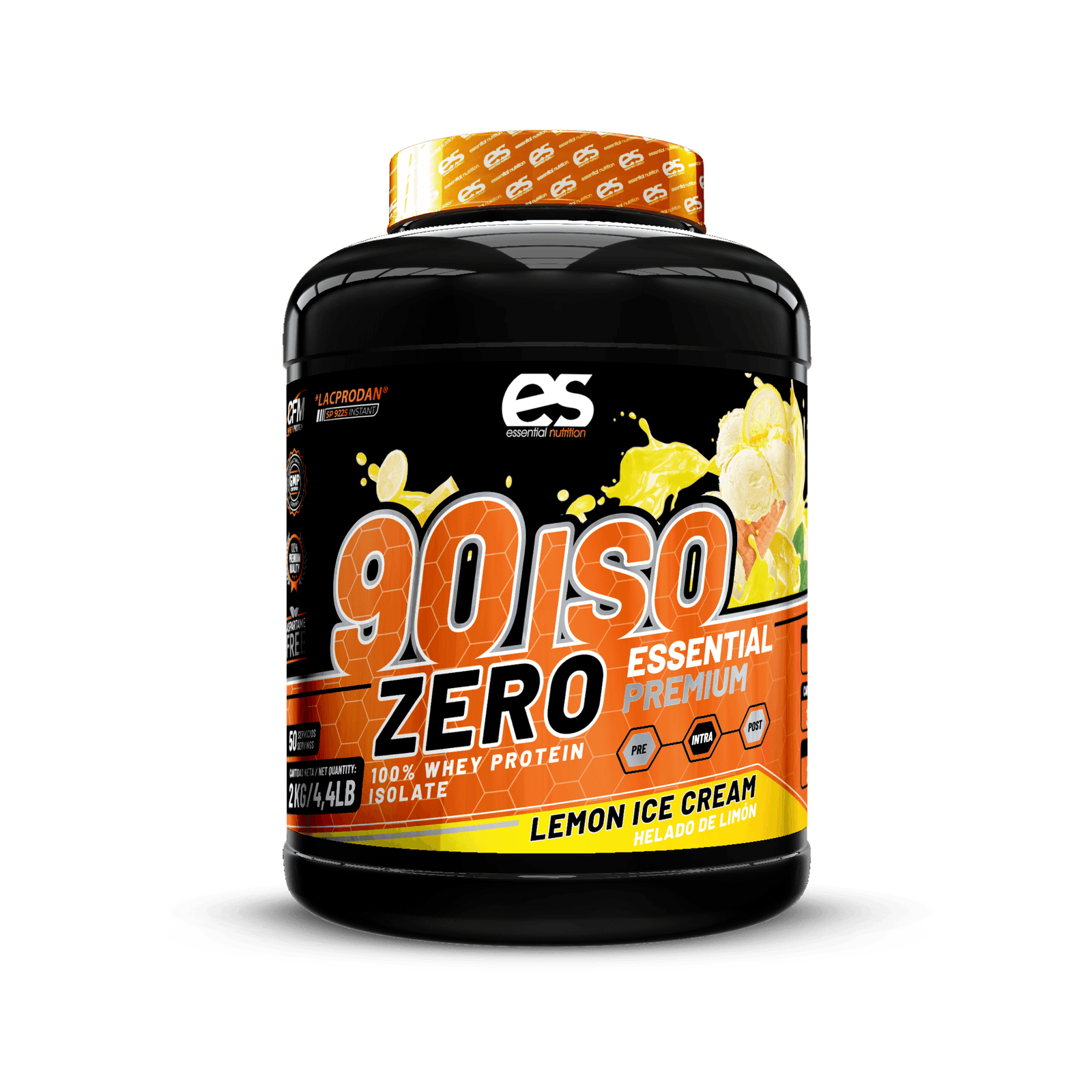 ISO ZERO 90 ESSENTIAL Lacprodan® - Helado de Limón, 2kg