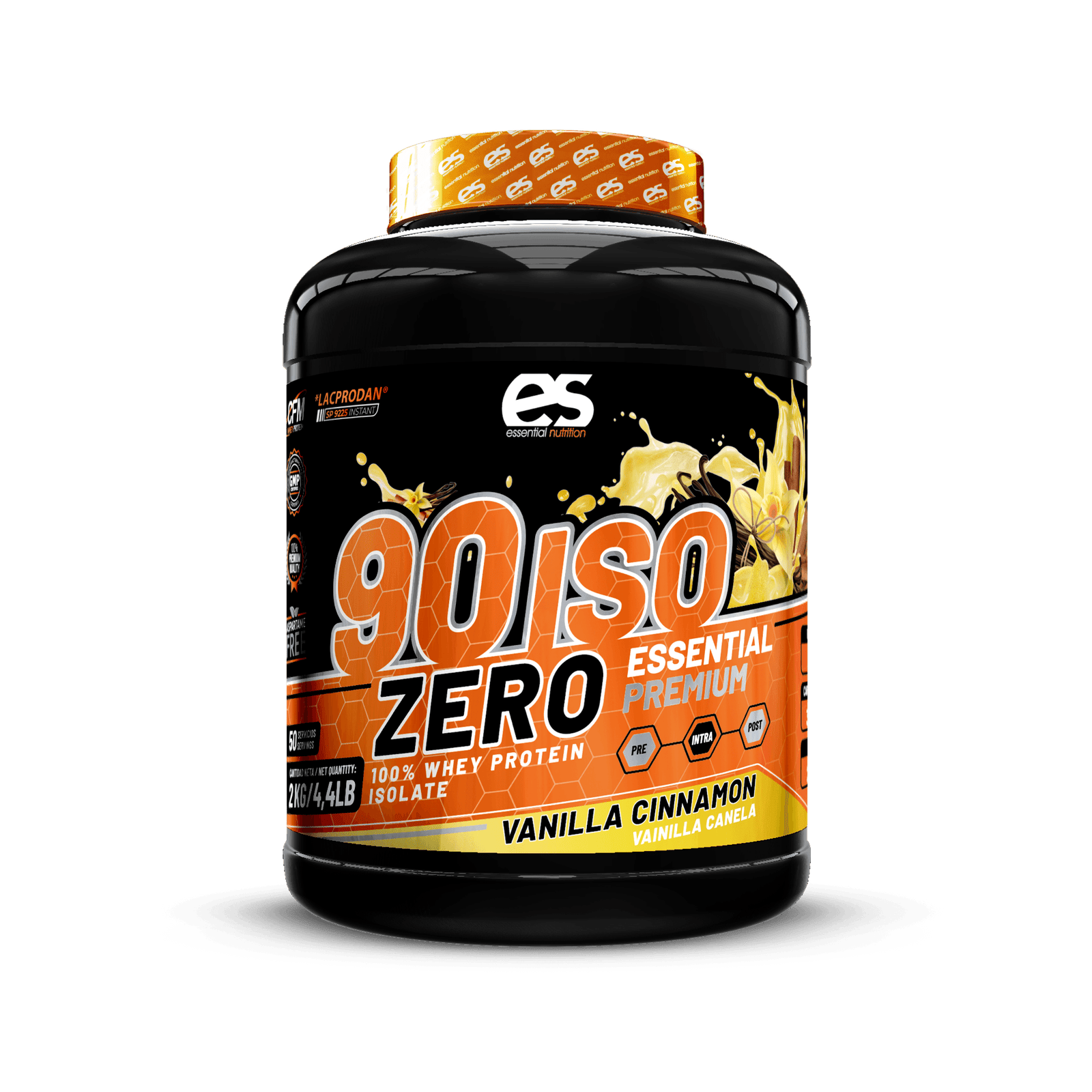 ISO ZERO 90 ESSENTIAL Lacprodan® - Vainilla y Canela, 2kg